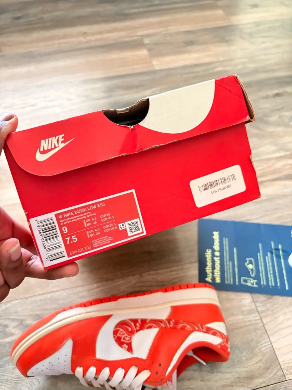 Nike Dunk Low Orange Paisley